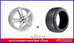 Alloy Wheels & Tyres 17 Team Dynamics Cyclone Renault Grand Scenic Mk2 03-09