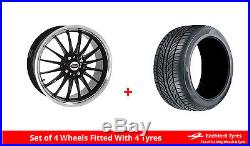 Alloy Wheels & Tyres 17 Team Dynamics Jet For Renault Grand Scenic Mk2 03-09