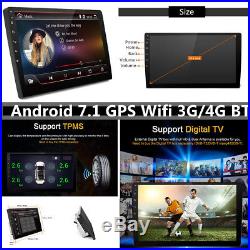 Android 7.1 In Dash 2-Din Car Stereo GPS WiFi BT 3G/4G Radio Quad-Core Link OBD