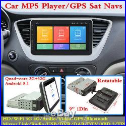Android 8.1 2G+32G Car 1Din 9 HD Touch Screen GPS Navs BT Stereo Radio Receiver