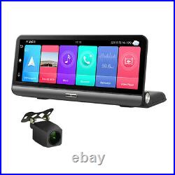 Android 8.1 8in FHD Car DVR Dash Cam GPS Nav Wifi ADAS Recorder +Rearview Camera