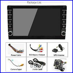 Android 8.1 9in 1Din Bluetooth GPS WIFI Car FM Radio Stereo MP5 Player +Rear Cam