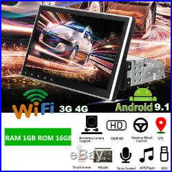 Android 9.1 2+32GB 9 1Din GPS Sat Navs Head Unit BT Car Stereo Radio MP5 Player