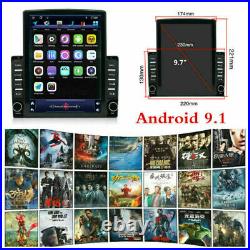 Android 9.1 2 Din 9.7In Car Stereo Radio Sat Nav GPS WIFI MP5 Player 2GB+32GB