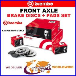 BREMBO Front Axle BRAKE DISCS + PADS for RENAULT GRAND SCENIC 1.9 dCi 2005-on