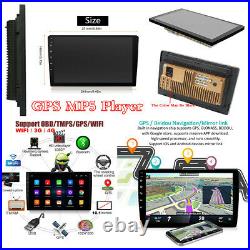 BT Car In-Dash 10.1 2Din Android 9.1 GPS Navs Head Unit Stereo Radio MP5 Player