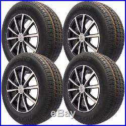 Black Alloy Wheels Tyres 15 Megane IX20 i30 C'eed Soul Mazda 3 6 HRV FRV CRV