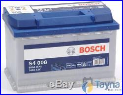 Bosch Car Van Battery 12V 74Ah Type 096 680CCA 4 Years Wty Sealed OEM S4008