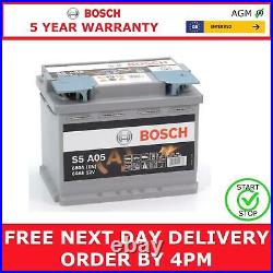 Bosch S5A05 Car Battery 12V AGM Start Stop 5 Yr Warranty Type 027