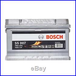 Bosch S5 Car Battery 12V 74Ah Type 100 750CCA Sealed 5 Years Wty OEM Replacement