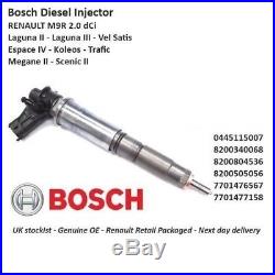 Brand New Bosch Diesel Fuel Injector 0445115007 2.0 Dci M9R