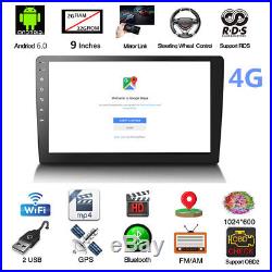 Car 9'' HD Stereo Radio Navigation Mirror Link Android 6.0 Head Unit 2G+32G MP5