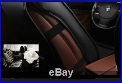 Car Seat Covers Protect Cushion 6D Full Surrounded Mat Full Set Front Rear Brown