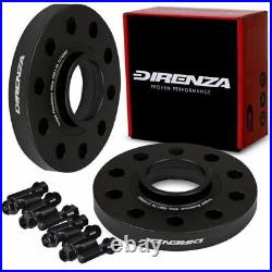 DIRENZA 5x114.3 M12x1.5 20mm BLACK WHEEL SPACERS FOR RENAULT CLIO RS 2.0 2010-12
