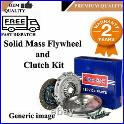 Dual To Solid Flywheel Clutch Kit Fits Renault Clio Kangoo 1.5dci 05- Hkf1064