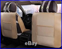 Durable 3D Car Seat Covers Interior Accessories Decor Cushion Artificial Plush