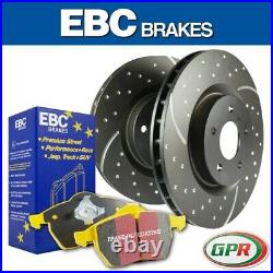 EBC Yellowstuff Front Brake Pad & Drilled/Grooved Disc Kit PD13KF809