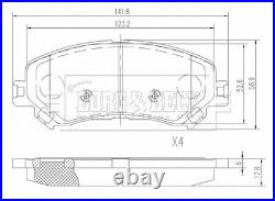 FRONT + REAR AXLE BRAKE PADS for RENAULT GRAND SCENIC IV 1.2 TCe 130 2016-on