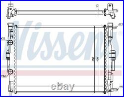 Fits NISSENS NIS 63764 Engine radiator OE REPLACEMENT