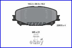 Fits TEXTAR 2280301 Brake Pad Set, disc brake OE REPLACEMENT