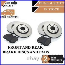 Front And Rear Brke Discs Pads Fr 3205 Vented Rr 2605 Solid 2679171328431190