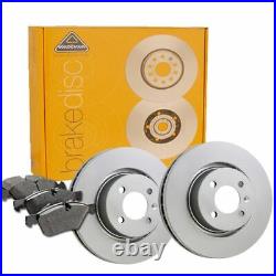 Genuine NAP Front Brake Discs & Pad Set for Renault Grand Scenic 1.6 (4/04-9/07)