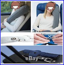 Grey Travel Pillow Neck Pillow Adjustable Travel Accessories for Airplanes Car