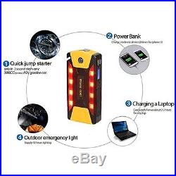 High-Capacity 82800mAh 4-USB Car Jump Starter Booster Emergency Battery SOS Tool