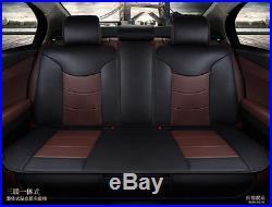 Luxury Microfiber Leather 5-Seats Car Seat Cover Protector Cushion With Pillows