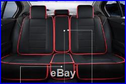 Luxury PU Leather 3D Car-styling 5-saets Car Seat Covers Cushions All Seasons