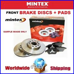 MINTEX Front Axle BRAKE DISCS + PADS SET for RENAULT GRAND SCENIC 1.9dCi 2005-on