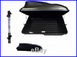 NEW BLACK ROOF BOX & ROOF BARS COMPLETE PACKAGE DEAL RENAULT GRAND SCENIC 04-09