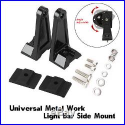 New 2pcs LED Work Light Bar Car Side Mounting Bracket Holder Heavy Duty Aluminum