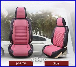 PU Leather 5-Seater Car Seat Cover Protector Cushion Accessories buckwheat husk