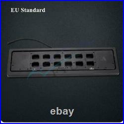 Pair Remote Control Car Flipable Retractable License Plate Frame Set EU Standard
