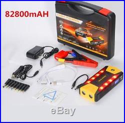 Portable 82800mAh Car Jump Starter Power Bank Emergency Charger Battery Booster