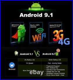 Quad Core 2 Din 10.1 Android 9.1 Car WIFI GPS Navigation Stereo Radio 1GB+16GB