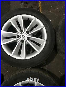RENAULT GRAND SCENIC 2010-14 2.0dci ALLOY RIMS WITH 5 TWIN SPOKES GOOD 225/50/