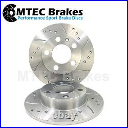 Renault Grand Scenic 1.6 VVT 09-12 Rear Brake Discs 274mm Drilled Grooved