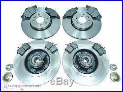 Renault Grand Scenic 1.6 Vvt Front & Rear Brake Discs Pads Fitted Wheel Bearings