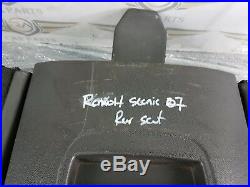 Renault Grand Scenic Mk2 2nd Row Complete Half Leather Seat Black 05-09