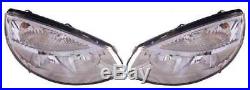 Renault Scenic 2003-2006 Chrome Front Headlight Headlamp Pair Left & Right