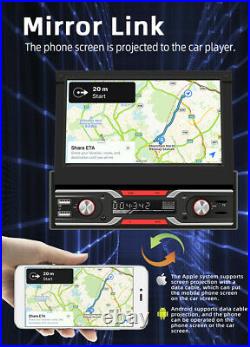Retractable 7in Touch Screen WINCE Car Stereo Radio MP5 Player GPS Navigation
