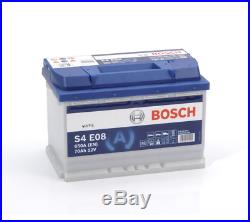 S4E08 S4 E08 Bosch Car Battery Stop Start 12V 70Ah 760A Type 096 4 YEAR WARRANTY