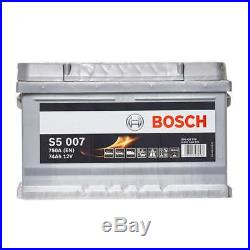S5 100 Car Battery 5 Years Warranty 74Ah 750cca 12V Electrical Bosch S5007