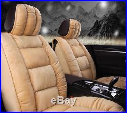 Set Car Seat Cover Cushion Protector Warm Cloud Silk Cotton Interior Accessories