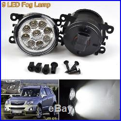 Set LED Front DRL Light Bumper Fog Lamp For Vauxhall Astra Ford Focus ST 2006+