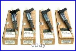 Set Of 4 Fuel Injectors Renault 2.0 DCI M9r (genuine Oe 7701476567)
