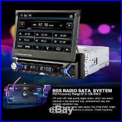 Single-DIN 7 Contraction Screen Bluetooth Car MP5 Player+Rear Camera FM/AUX/USB