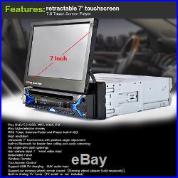 Single-DIN 7 Contraction Screen Bluetooth Car MP5 Player+Rear Camera FM/AUX/USB